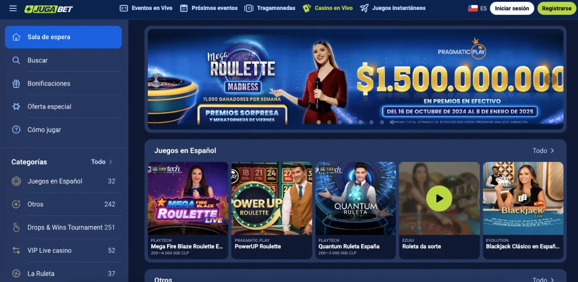 Capturas de Jugabet Casino